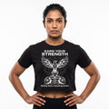 EARN YOUR STRENGTH Women's Crop Top - Black