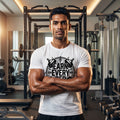 EARN EVERY REP Regular Fit Gym T-Shirt for Men - White