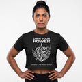 OWN YOUR POWER Women's Crop Top - Black