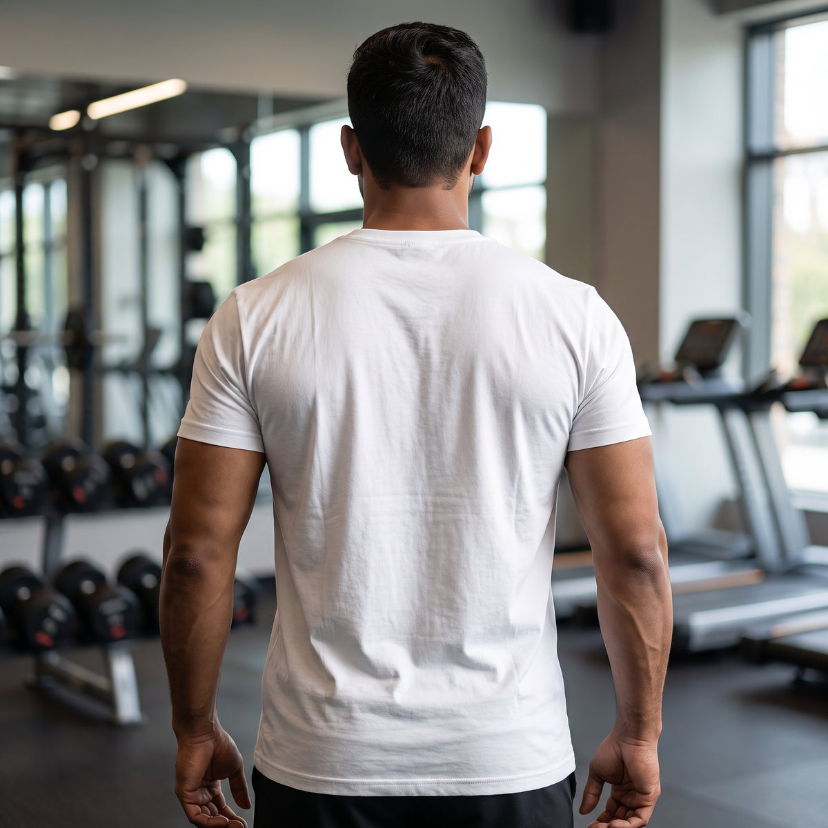 RELENTLESS Regular Fit Gym T-Shirt for Men - White