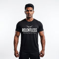 RELENTLESS Regular Fit Gym T-Shirt for Men - Black