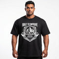 BUILD TO IMPROVE Oversized Gym T-Shirt for Men - Black