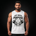LIFT WITH PURPOSE Sleeveless T-Shirt for Men - White