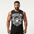 FORGED BY IRON Sleeveless T-Shirt for Men - Black