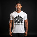 STRONGER EVERY DAY Regular Fit Gym T-Shirt for Men - White