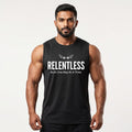 RELENTLESS Sleeveless T-Shirt for Men - Black