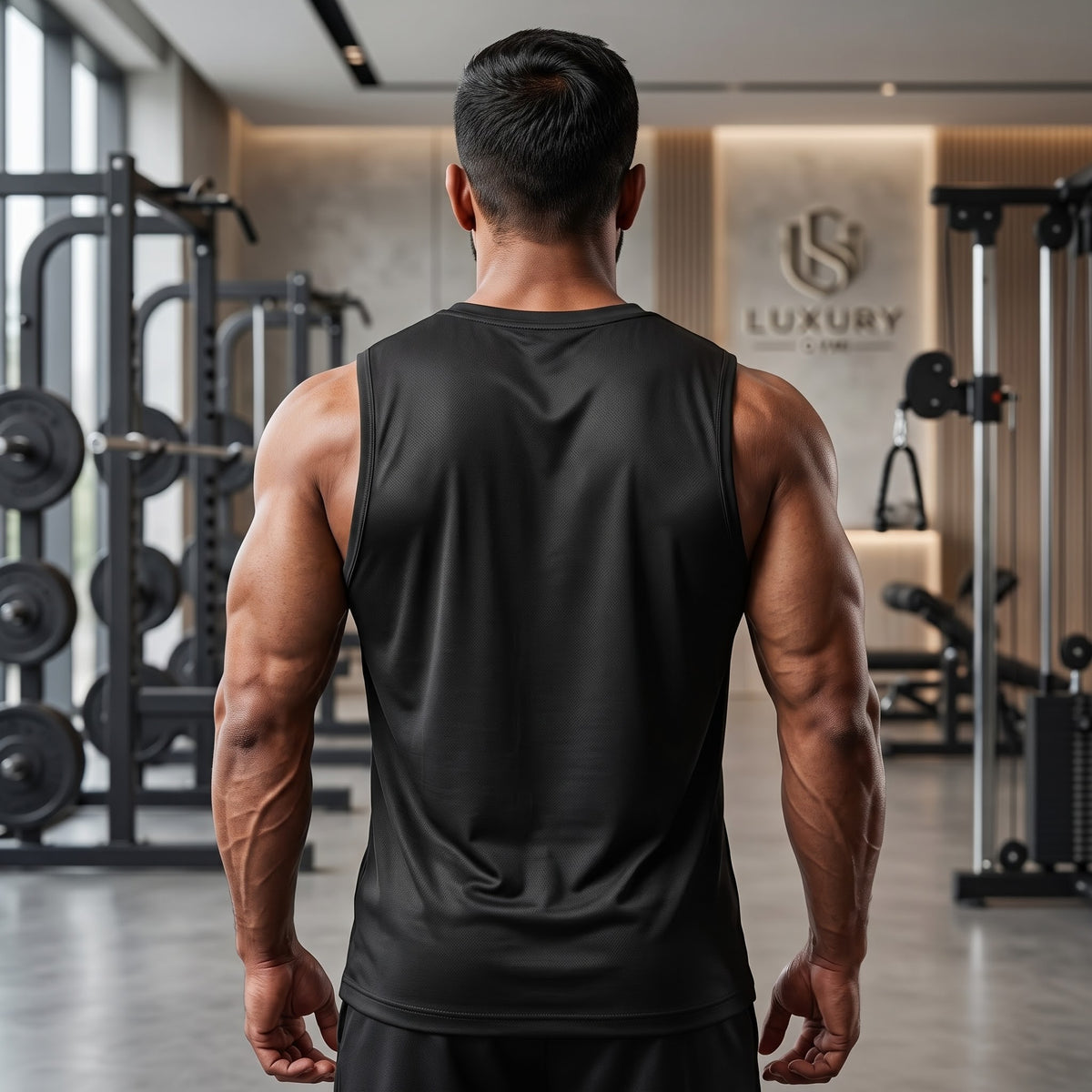 LIFT WITH PURPOSE Sleeveless T-Shirt for Men - Black
