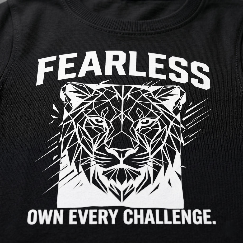 FEARLESS Women's Gym T-Shirt - Black
