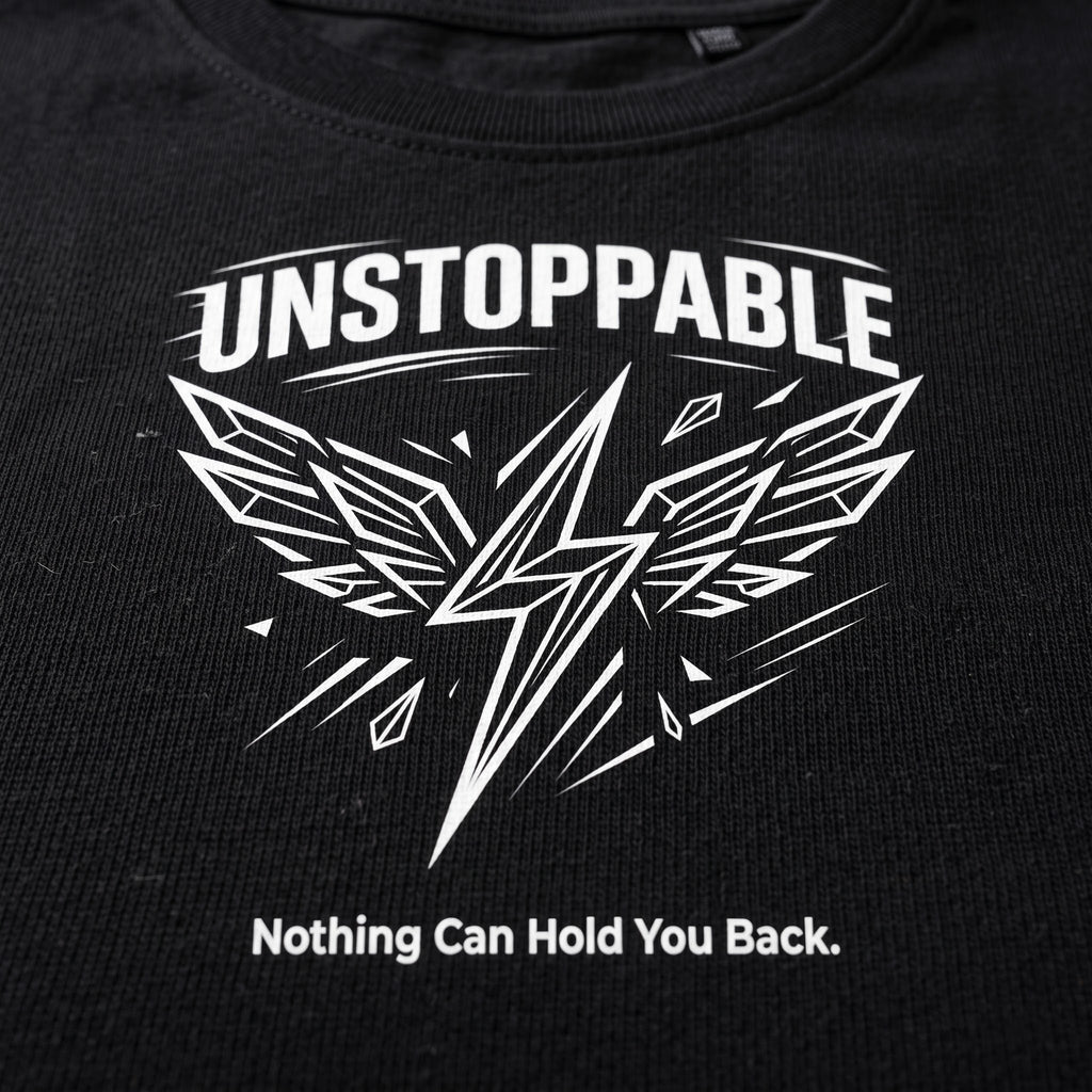 UNSTOPPABLE Women's Gym T-Shirt - Black