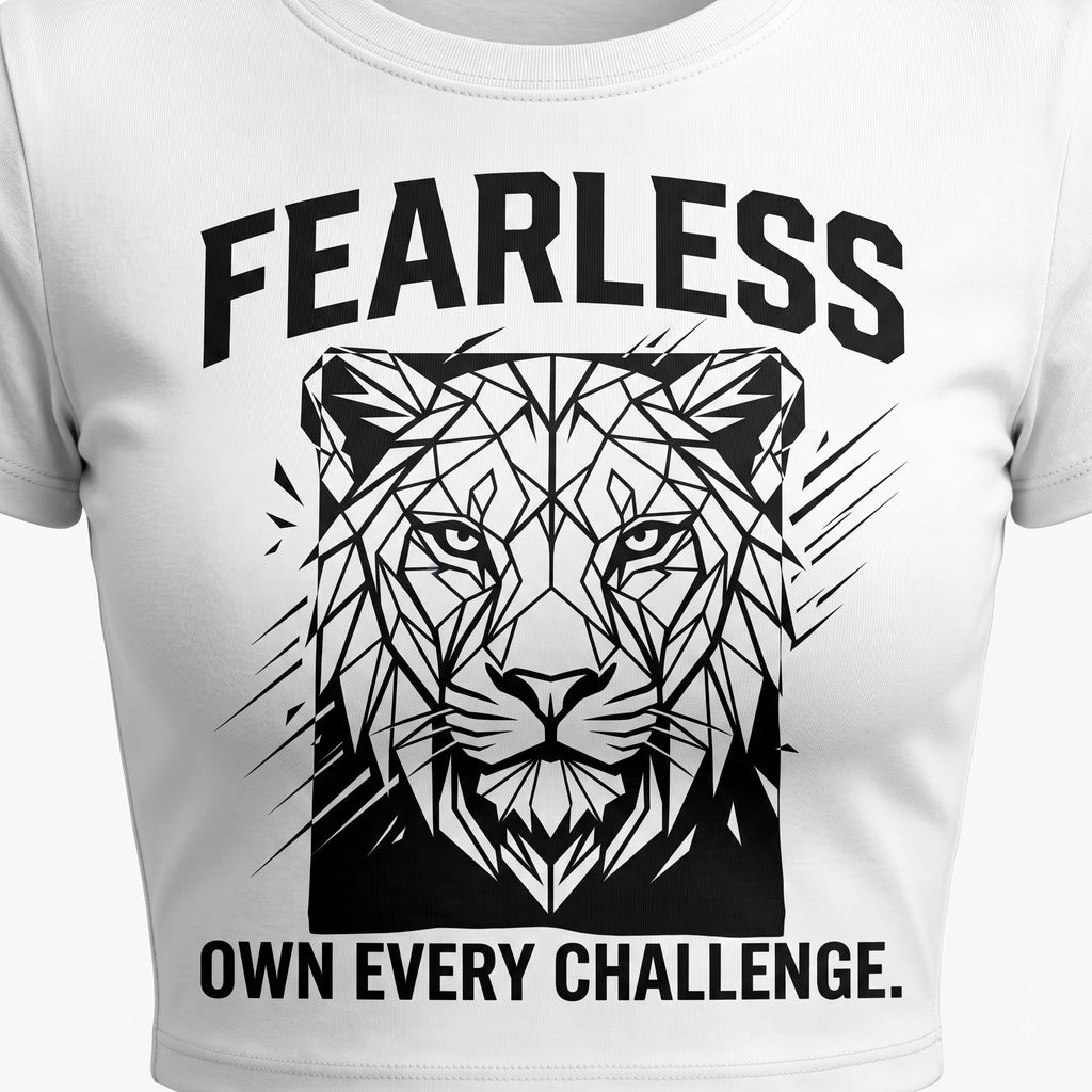 FEARLESS Women's Crop Top - White