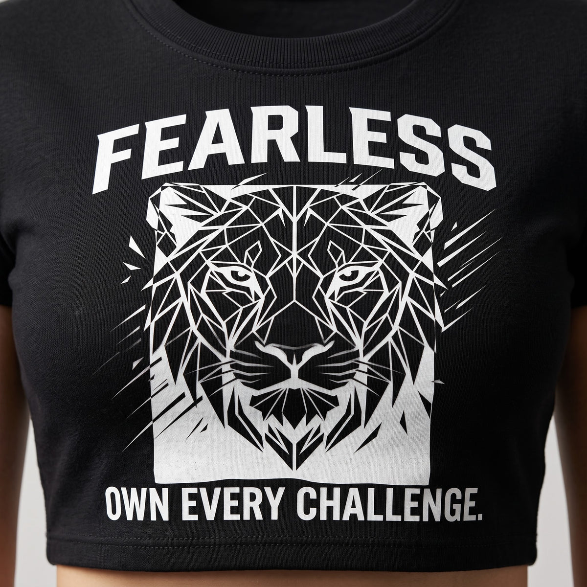 FEARLESS Women's Crop Top - Black