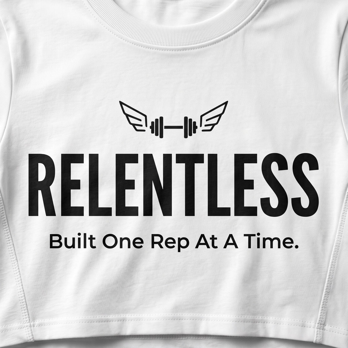 RELENTLESS DAY Women's Crop Top - White