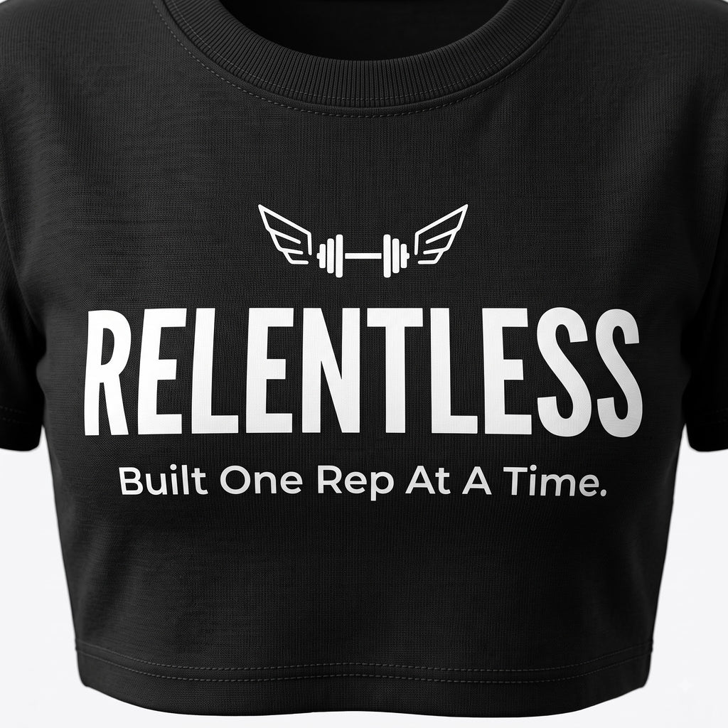 RELENTLESS DAY Women's Crop Top - Black
