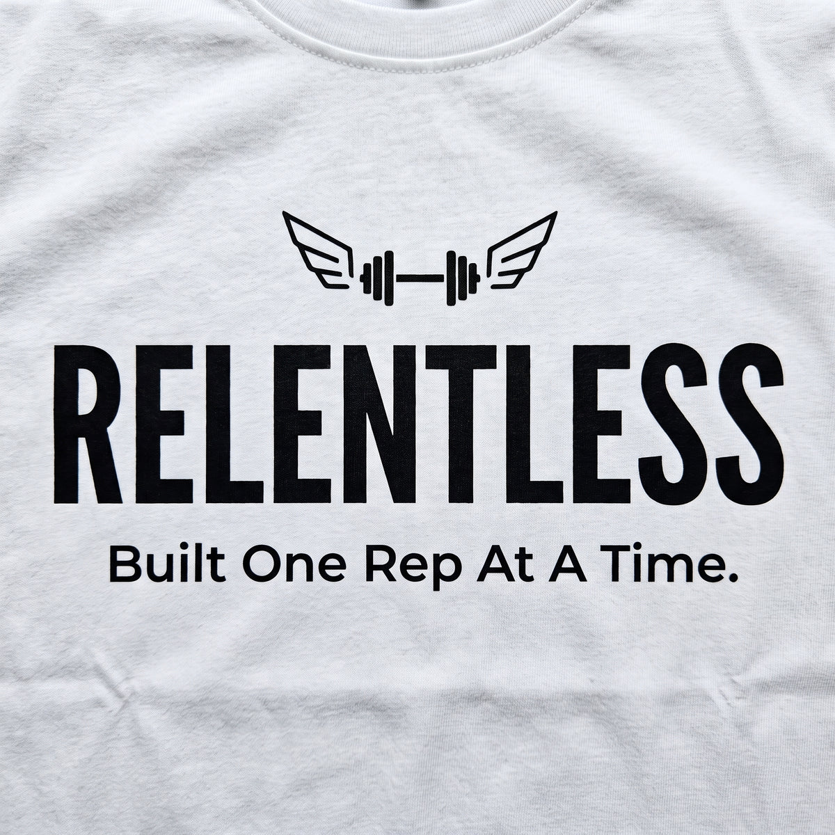 RELENTLESS Regular Fit Gym T-Shirt for Men - White