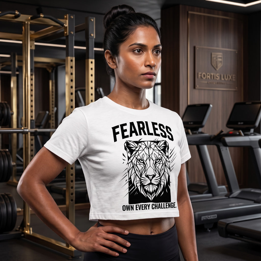 FEARLESS Women's Crop Top - White