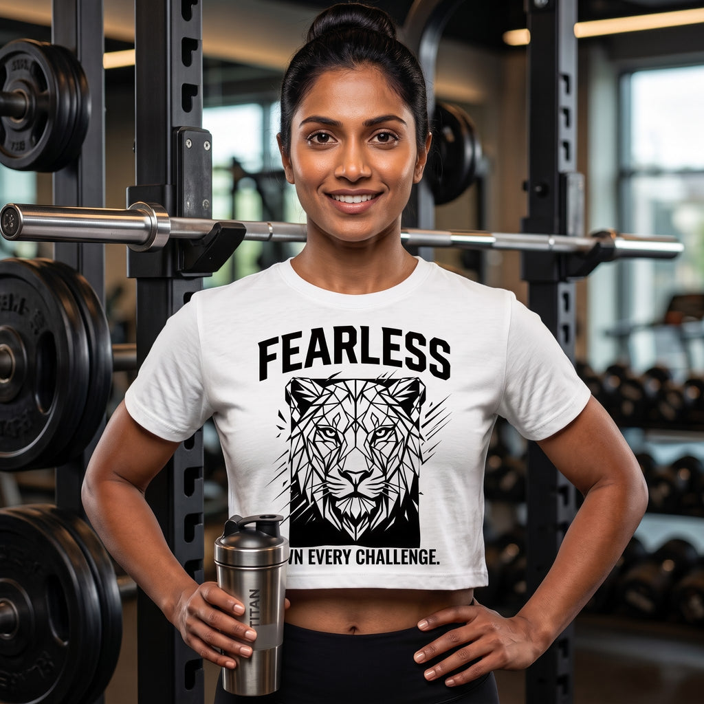 FEARLESS Women's Crop Top - White