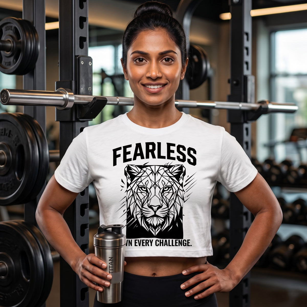 FEARLESS Women's Crop Top - White