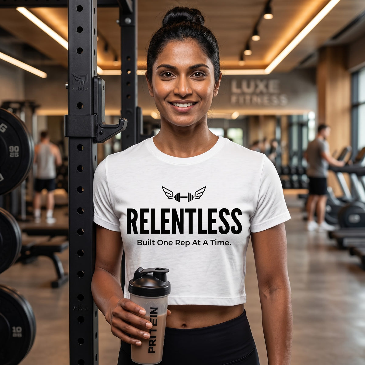 RELENTLESS DAY Women's Crop Top - White