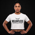 RELENTLESS DAY Women's Crop Top - White