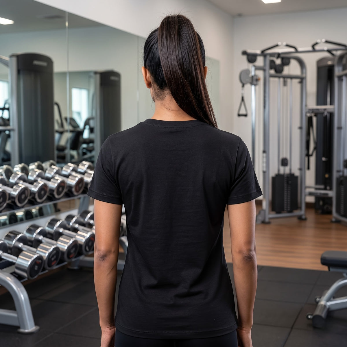 UNSTOPPABLE Women's Gym T-Shirt - Black