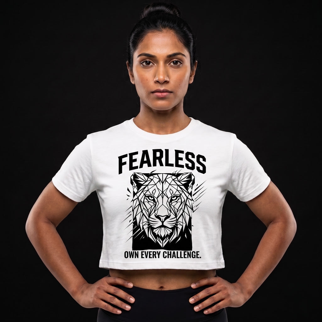 FEARLESS Women's Crop Top - White