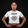 OWN YOUR POWER Women's Crop Top - White