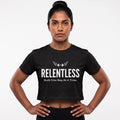 RELENTLESS DAY Women's Crop Top - Black