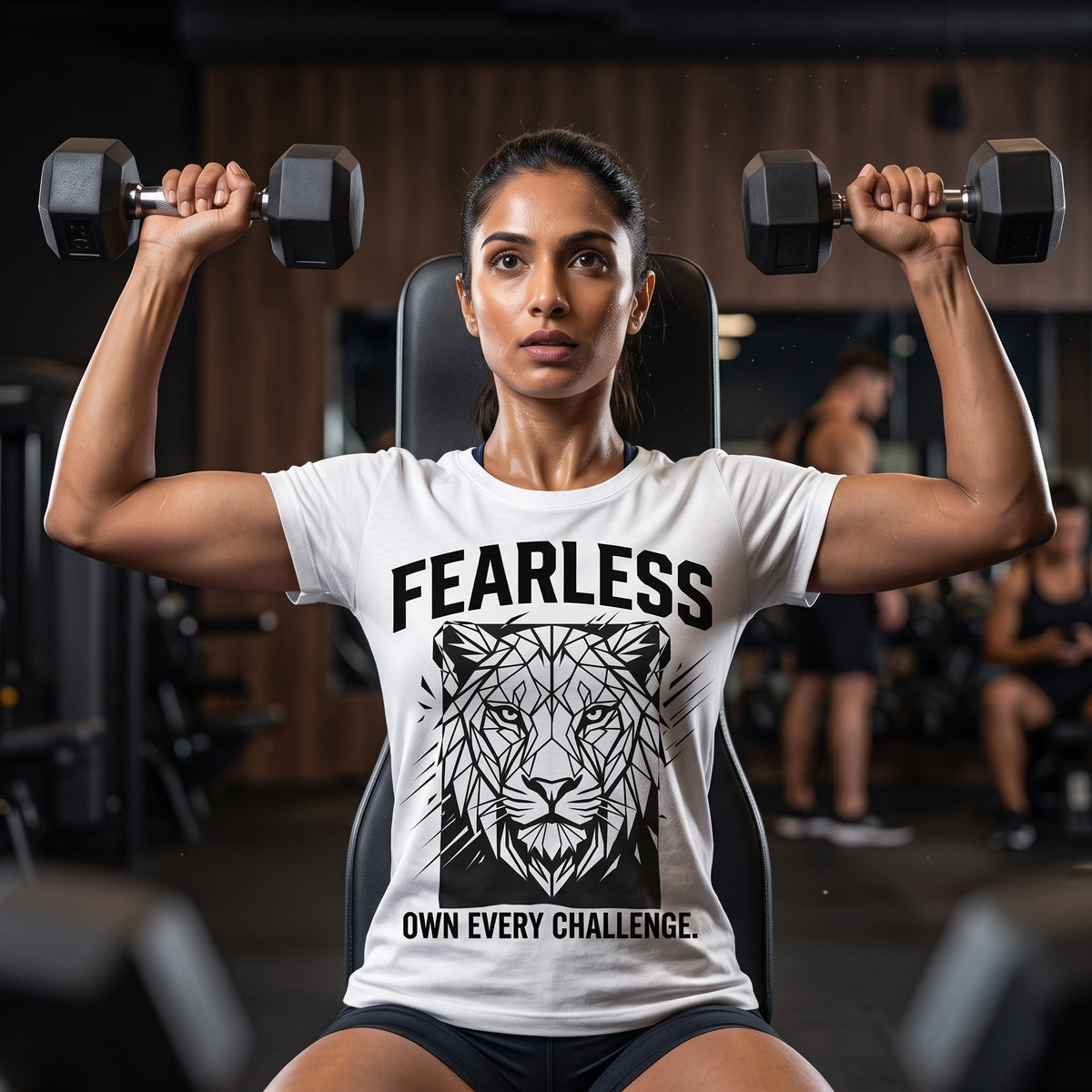 FEARLESS Women's Gym T-Shirt - White