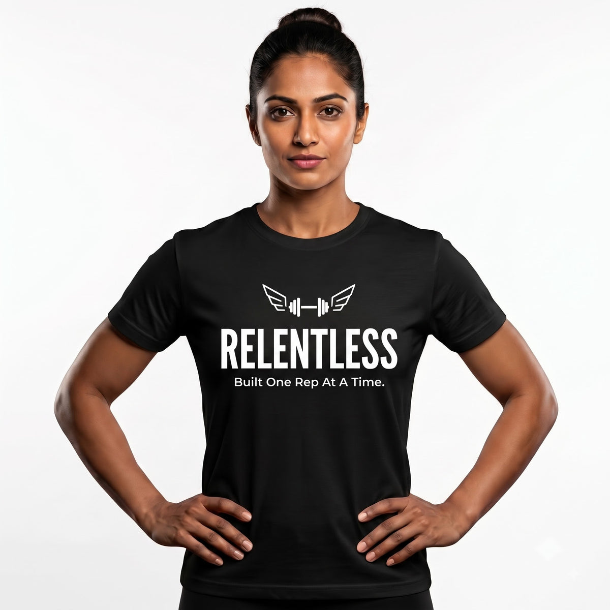 RELENTLESS Women's Gym T-Shirt - Black