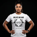 SHE LIFTS SHE LEADS Women's Gym T-Shirt - White