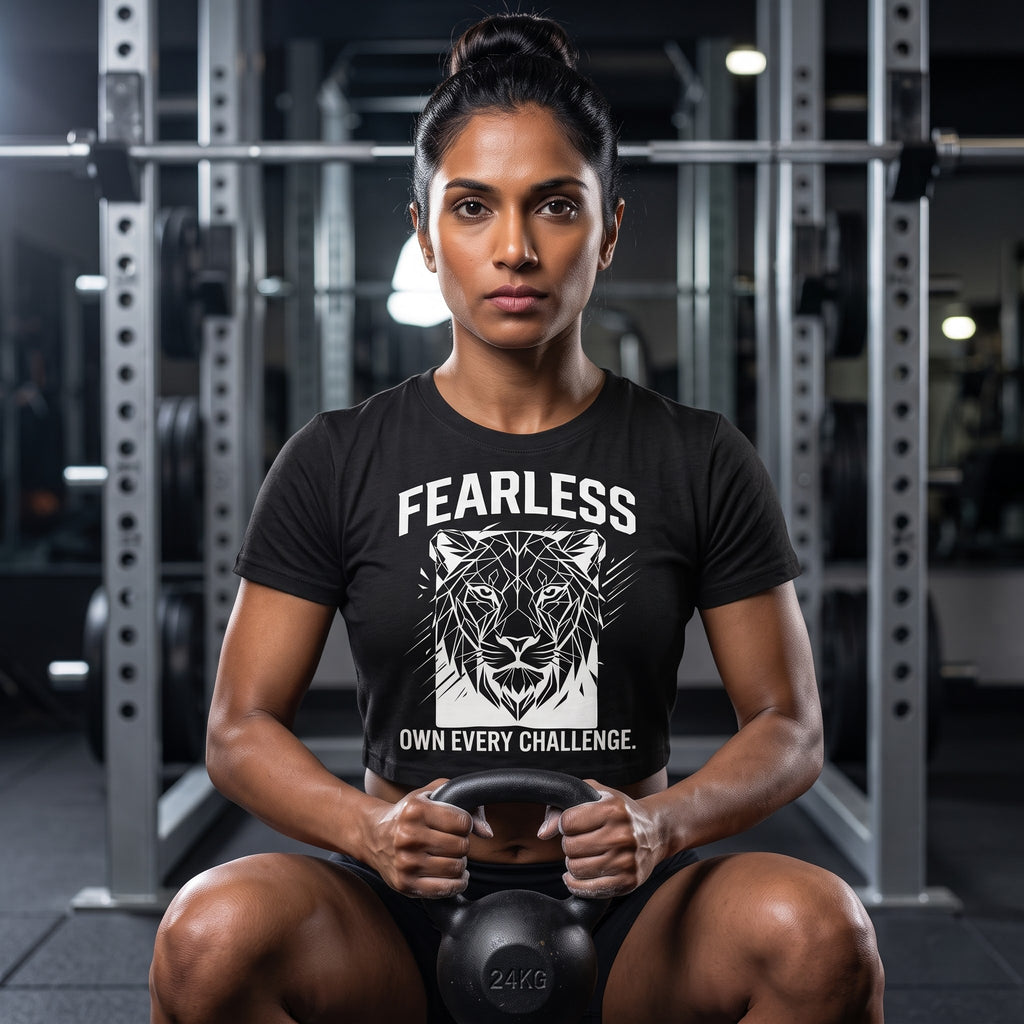 FEARLESS Women's Crop Top - Black