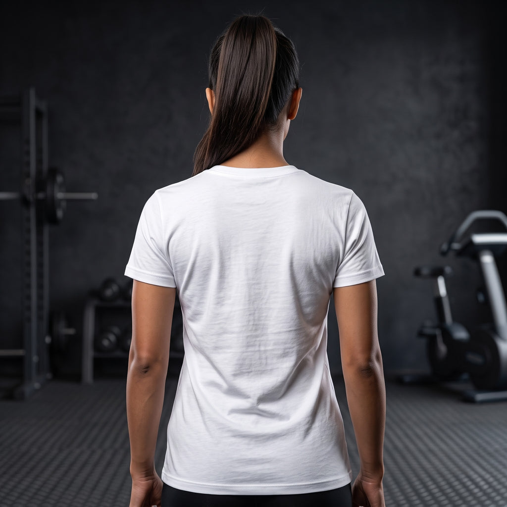 EARN YOUR STRENGTH Women's Gym T-Shirt - White