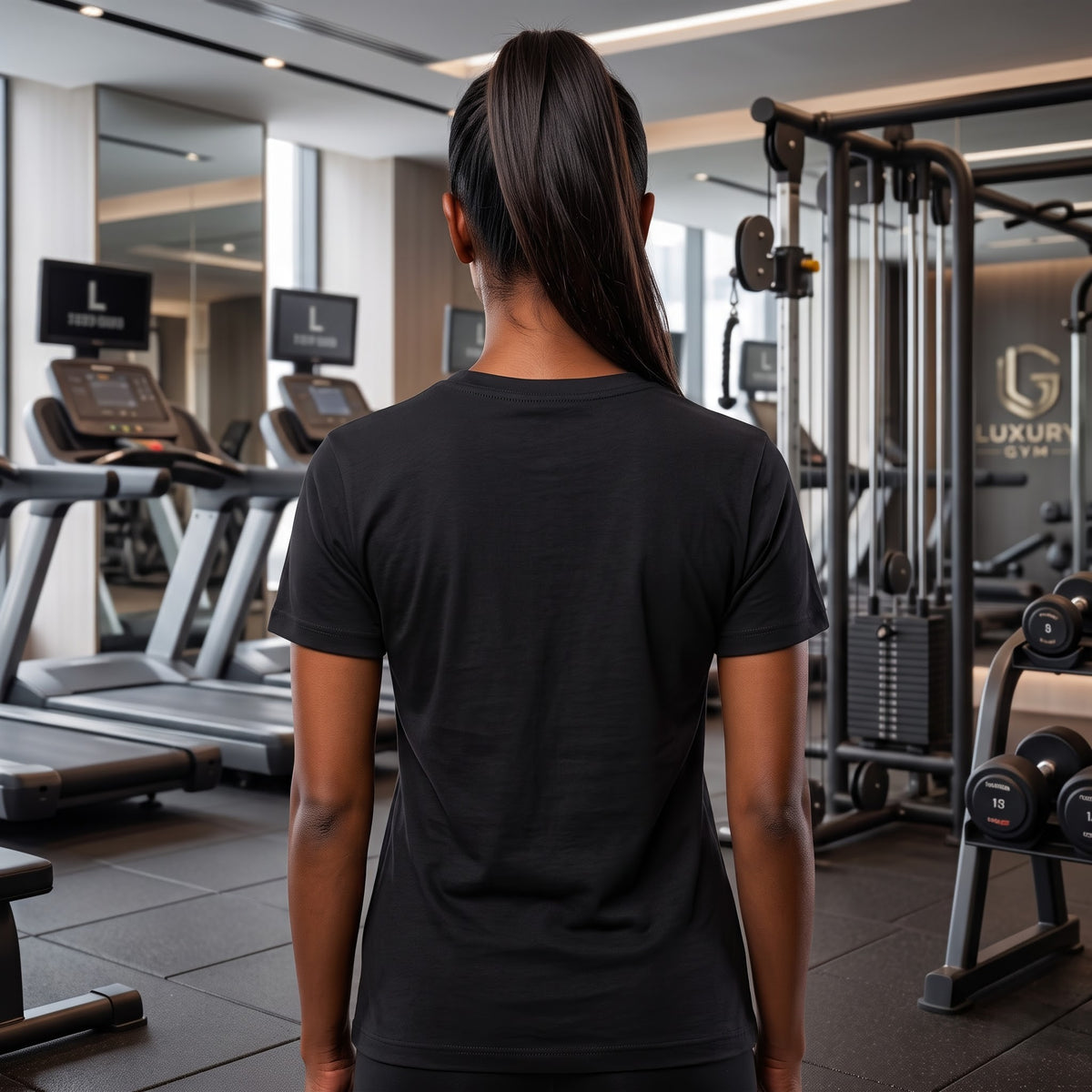EARN YOUR STRENGTH Women's Gym T-Shirt - Black