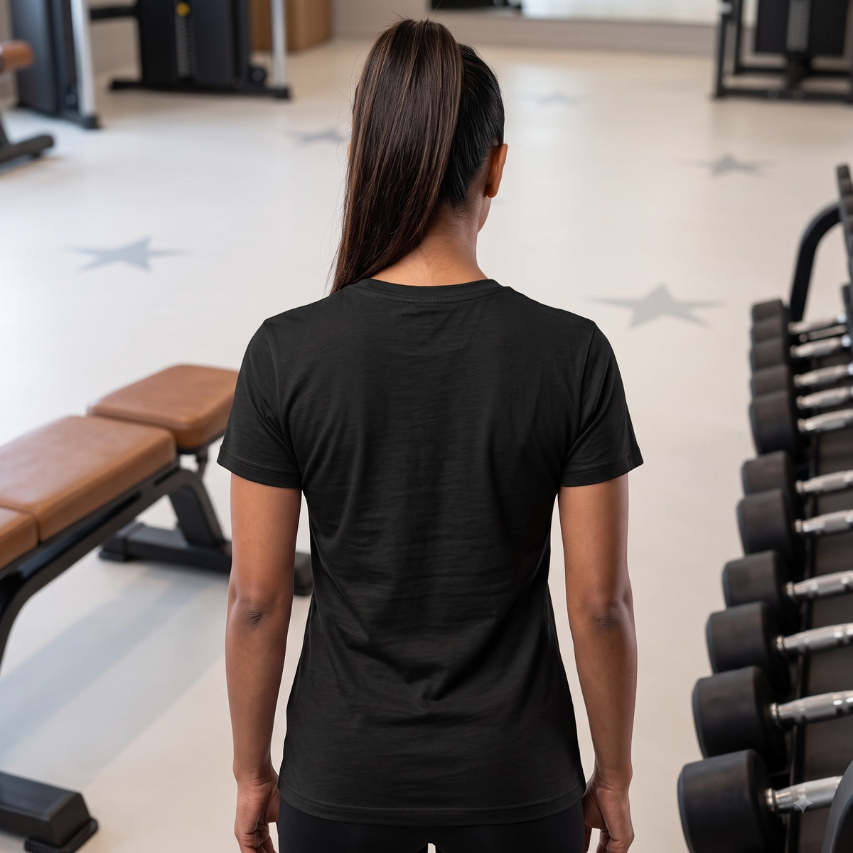 FEARLESS Women's Gym T-Shirt - Black