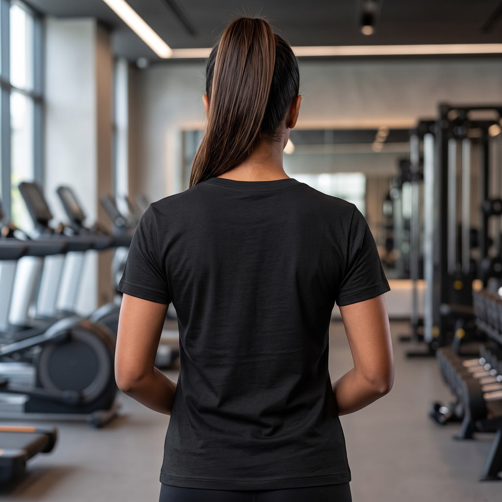 OWN YOUR POWER Women's Gym T-Shirt - Black