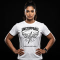 UNSTOPPABLE Women's Gym T-Shirt - White